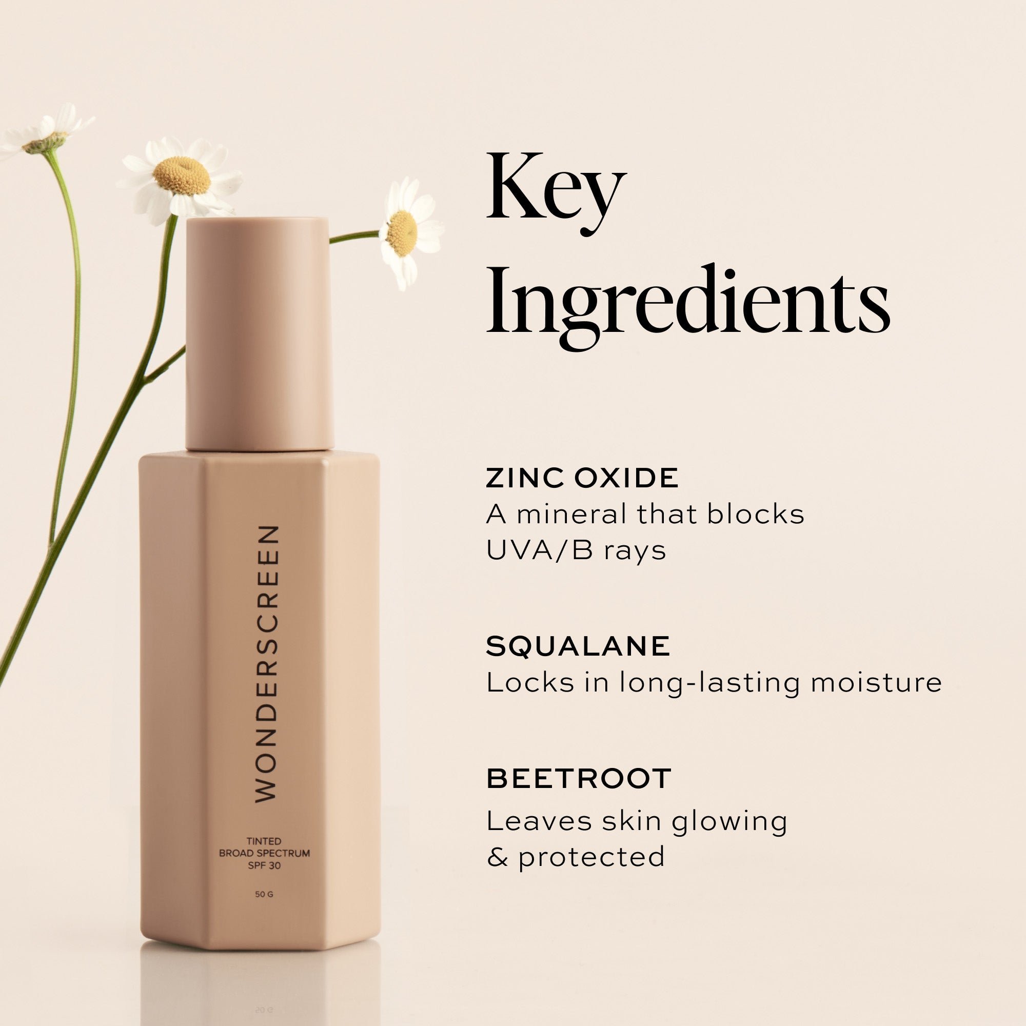 key ingredients tinted glow wonderscreen